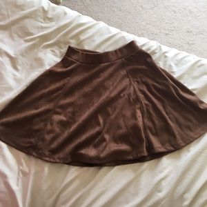 H&M Faux Suede Circle Skirt